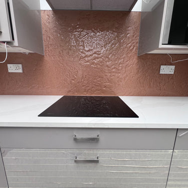 Deep Rose Slate - Kiln Splashback - Bespoke - CreoGlass®