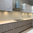 Dove Grey Colour Glass Splashback - Bespoke - CreoGlass®