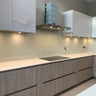 Dove Grey Colour Glass Splashback - Bespoke - CreoGlass®