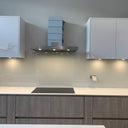 Dove Grey Colour Glass Splashback - Bespoke - CreoGlass®