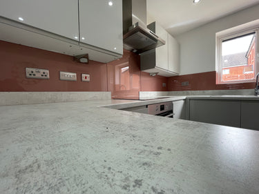 Deep Rose - Metallic Splashback - Bespoke - CreoGlass®