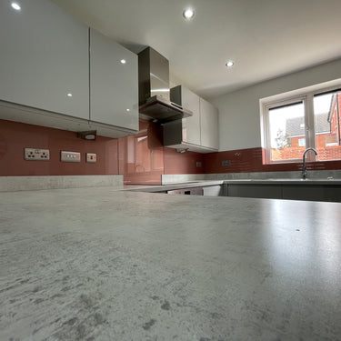 Deep Rose - Metallic Splashback - Bespoke - CreoGlass®