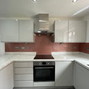 Deep Rose - Metallic Splashback - Bespoke - CreoGlass®