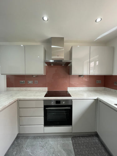 Deep Rose - Metallic Splashback - Bespoke - CreoGlass®