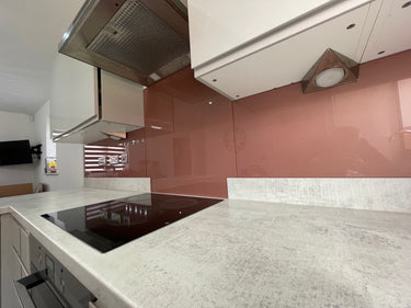 Deep Rose - Metallic Splashback - Bespoke - CreoGlass®
