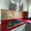 Spectrum Flow Printed Wave Glass Splashback - Bespoke - CreoGlass®
