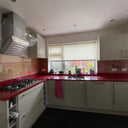 Spectrum Flow Printed Wave Glass Splashback - Bespoke - CreoGlass®