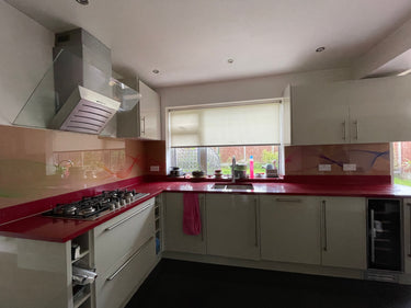 Spectrum Flow Printed Wave Glass Splashback - Bespoke - CreoGlass®