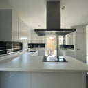 Black - Mirror Striped Splashback - Bespoke - CreoGlass®