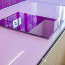 Pure Pink 10mm Glossy Glass Worktop - CreoGlass®
