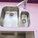 Pure Pink 10mm Glossy Glass Worktop - CreoGlass®