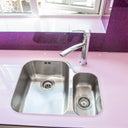 Pure Pink 10mm Glossy Glass Worktop - CreoGlass®