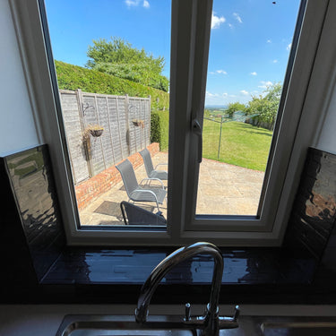 Black Slate - Kiln Splashback - Bespoke - CreoGlass®