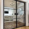 Skyline Frame - Double Hinged Glass Door with Handle and Frame – internal steel and glass door, photo 2