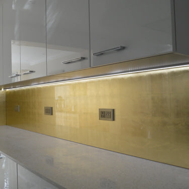 Champagne Gold - Italian Splashback - Bespoke - CreoGlass®