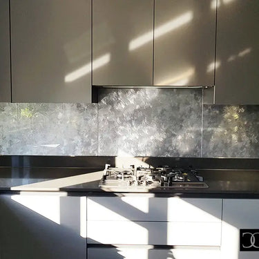Silver Veil - Italian Splashback - Bespoke - CreoGlass®