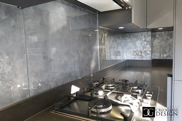 Silver Veil - Italian Splashback - Bespoke - CreoGlass®