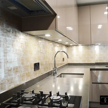 Golden Siena - Italian Splashback - Bespoke - CreoGlass®