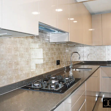 Golden Siena - Italian Splashback - Bespoke - CreoGlass®