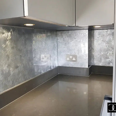 Silver Veil - Italian Splashback - Bespoke - CreoGlass®