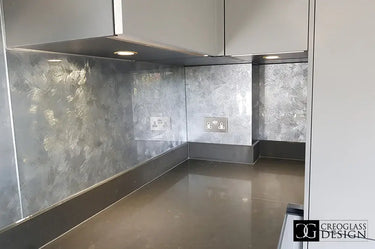 Silver Veil - Italian Splashback - Bespoke - CreoGlass®