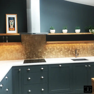 Golden Veil - Italian Splashback - Bespoke - CreoGlass®
