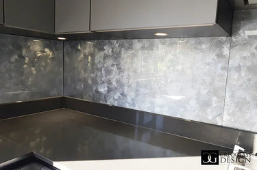 Silver Veil - Italian Splashback - Bespoke - CreoGlass®