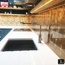 Golden Veil - Italian Splashback - Bespoke - CreoGlass®