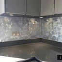 Silver Veil - Italian Splashback - Bespoke - CreoGlass®