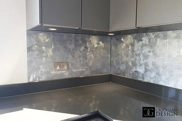 Silver Veil - Italian Splashback - Bespoke - CreoGlass®