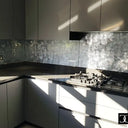 Silver Veil - Italian Splashback - Bespoke - CreoGlass®