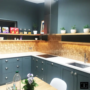 Golden Veil - Italian Splashback - Bespoke - CreoGlass®