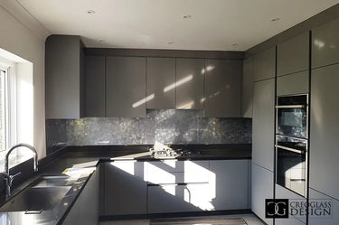 Silver Veil - Italian Splashback - Bespoke - CreoGlass®
