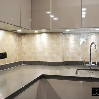 Golden Siena - Italian Splashback - Bespoke - CreoGlass®
