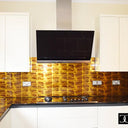 Amber Marble - Italian Splashback - Bespoke - CreoGlass®