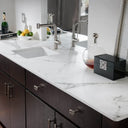 White Marble 10mm Kairos Dekton Worktop - CreoGlass®