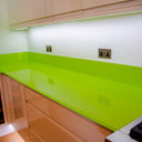 Lime Green 10mm Glossy Glass Worktop - CreoGlass®