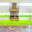 Lime Green 10mm Glossy Glass Worktop - CreoGlass®