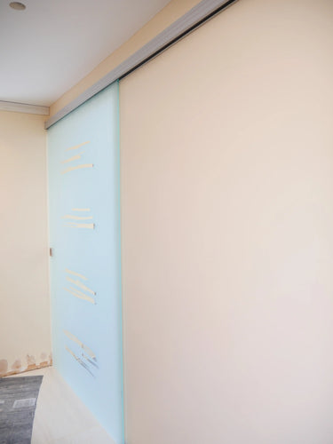 Linear Frost - Single Sliding Glass Door - Frameless - CreoGlass®