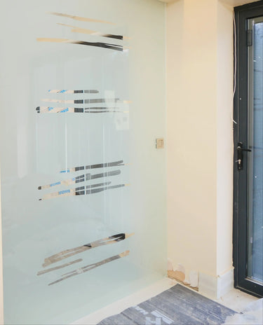 Linear Frost - Single Sliding Glass Door - Frameless - CreoGlass®