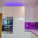 Pure Pink 10mm Glossy Glass Worktop - CreoGlass®