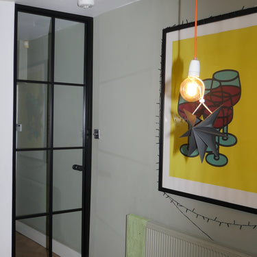 Lucent View – Single Hinged Door with Knob and Frame – PMF