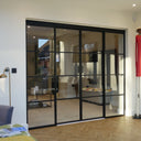 Vista Grid – Double Sliding Glass Door with Two Side Panels – PMF - CreoGlass®