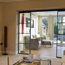 Vista Grid – Double Sliding Glass Door with Two Side Panels – PMF - CreoGlass®