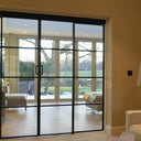 Vista Grid – Double Sliding Glass Door with Two Side Panels – PMF - CreoGlass®