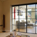 Vista Grid – Double Sliding Glass Door with Two Side Panels – PMF - CreoGlass®