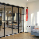 Vista Grid – Double Sliding Glass Door with Two Side Panels – PMF - CreoGlass®