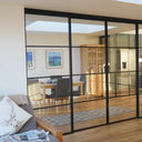 Vista Grid – Double Sliding Glass Door with Two Side Panels – PMF - CreoGlass®