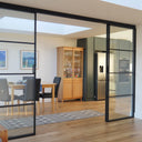 Vista Grid – Double Sliding Glass Door with Two Side Panels – PMF - CreoGlass®