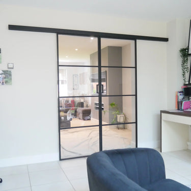 Loft Line – Double Sliding Glass Doors – PMF - CreoGlass®